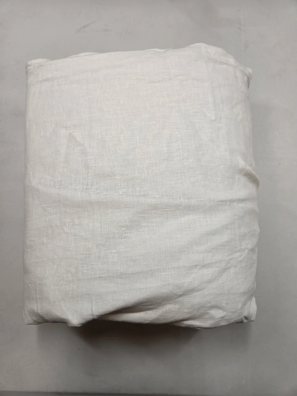 QUINCE 1 96x120 European Linen True Blackout Curtain Ivory 0300